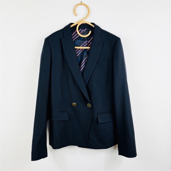 J. Crew 100% wool blazer in navy NWOT - Picture 4 of 14